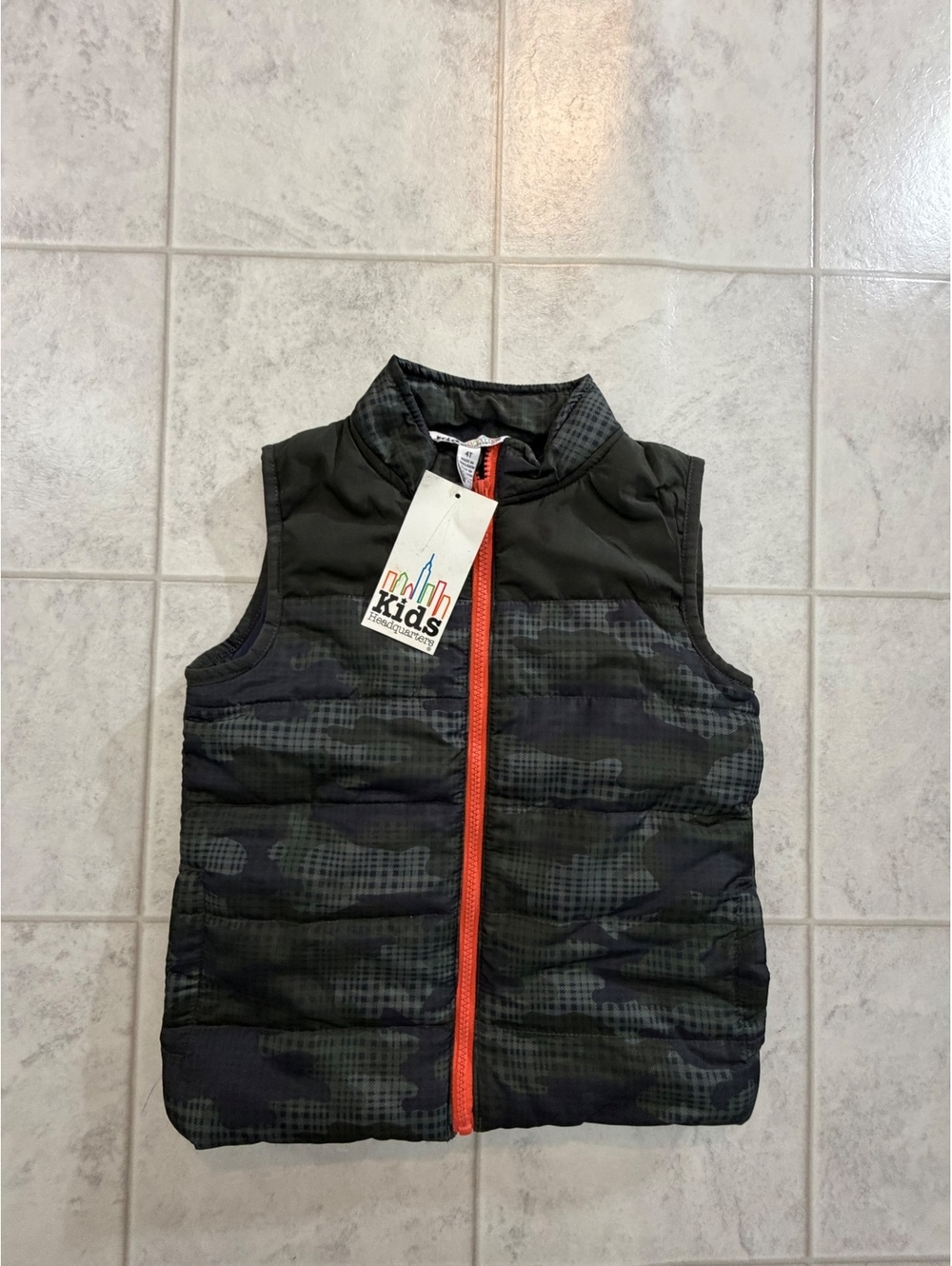 Kids Headquarters Boys Black Puffer Vest Size 4T